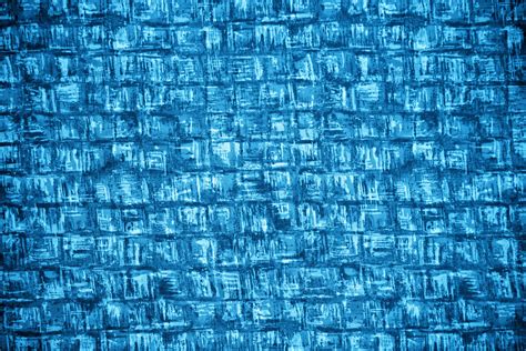 Azure Blue Abstract Squares Fabric Texture Picture Free Photograph