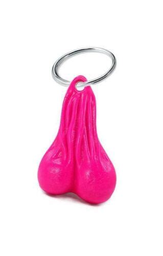 2 Bull Nuts Pink Big Rig Dangler Balls Key Ring Nuts Ebay
