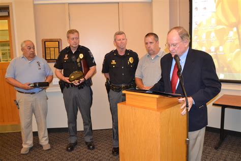 retiring police officer receives send off chester county press