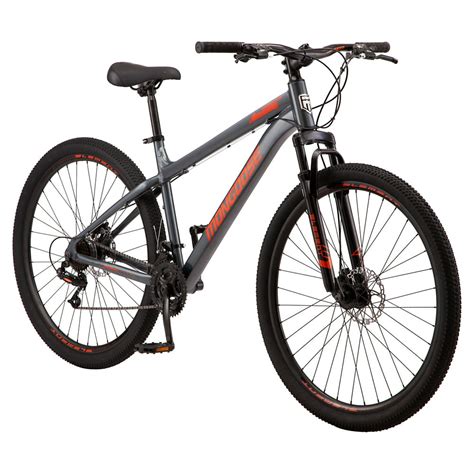 Mongoose Durham Mountain Bike 21 Speeds 29 Inch Wheels Gray Mens
