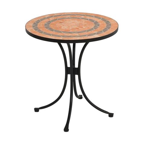 Home Styles Terra Cotta 28 In Tile Top Patio Bistro Table 5603 34