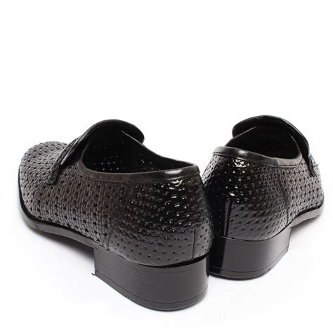 Get up to a $1,200 gift card with your qualifying purchase. Men's Round Toe Summer Mesh Black Leather Loafers Dress Shoes
