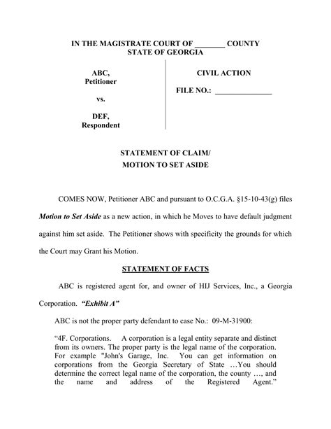 Forsyth County Ga Magistrate Court Forms - CountyForms.com