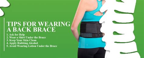 Caring For Your Back Brace How To Wear A Back Brace