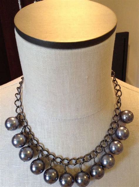 50 Shades Of Gray Pearl Necklace By Nickisdesigns On Etsy 2800