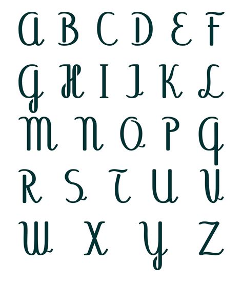 Downloadable Free Printable Alphabet Stencils Templates Pin On