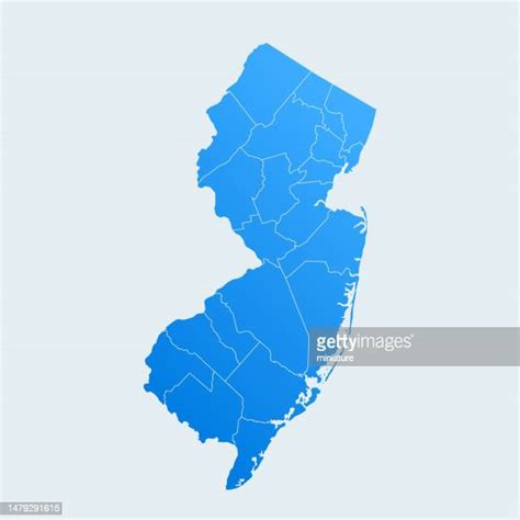 New Jersey Counties Map Photos And Premium High Res Pictures Getty Images