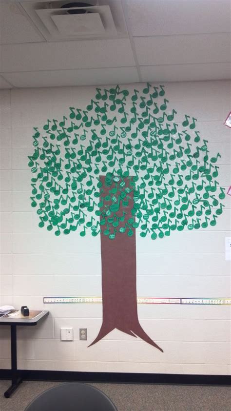 I hope to inspire others with ideas towards teaching children the joy and love of a. Have all your music students write their names on an eighth note to make a Note Tree. "We're ...