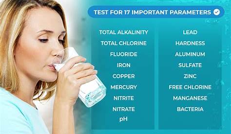 varify water test kit color chart
