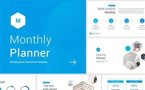 Monthly Planner Powerpoint Template 66054 Templatemonster
