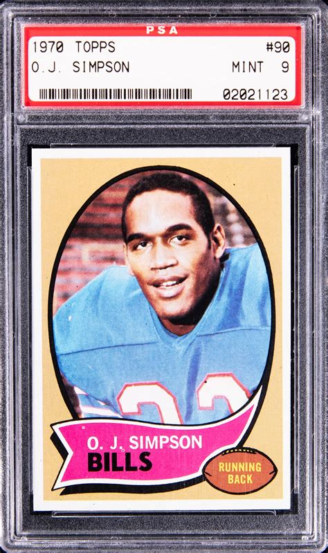 OJ Simpson 1970 Topps #90 Base PSA 9 Price Guide - Sports Card Investor