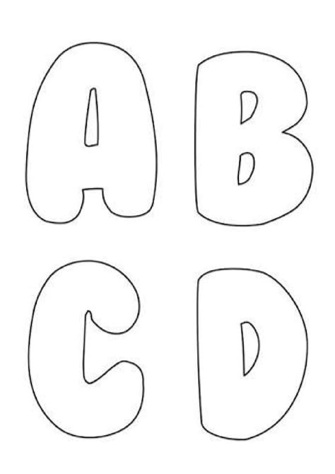 Alfabeto En Blanco Moldes Letras Para Imprimir Moldes De Letras My