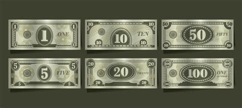 Fake Paper Money Elements 10400582 Vector Art At Vecteezy