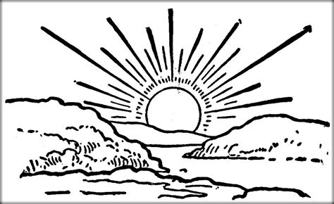Sunrise Coloring Download Sunrise Coloring For Free 2019
