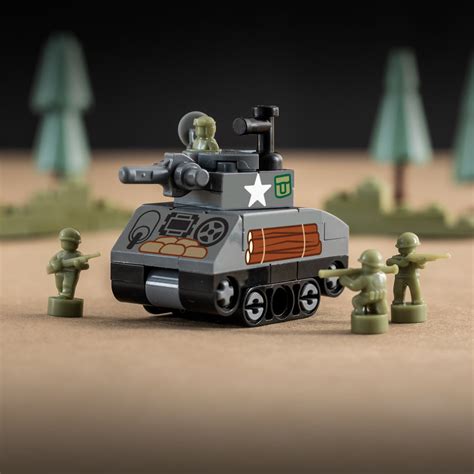 Nano M4 Sherman Ww2 Tank Custom Lego Military Set The Brick Show Shop