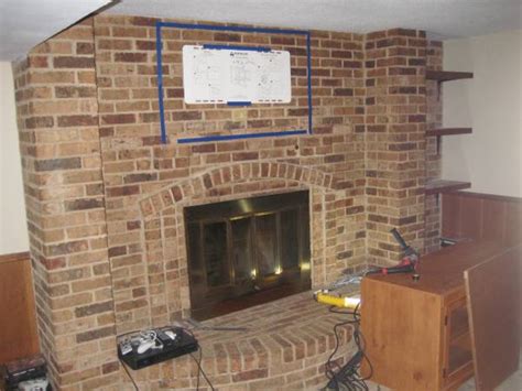 How To Mount A Tv Over A Brick Fireplace Fireplace Guide By Linda