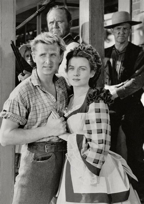Rhonda Fleming Lloyd Bridges ~ Orig 1946 Western Film Photo ~ Abilene