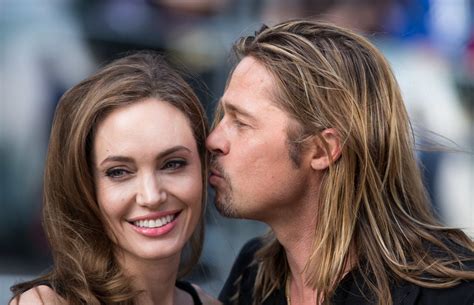 True Love 18 Of Angelina Jolie And Brad Pitts Most Loving Moments