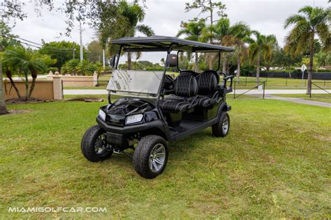 Club Car 6 Passenger Gas Efi Golf Cart Sku 617 Miami Golf Carts New