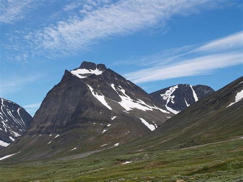 Höchste Berge Schwedens Worldatlas