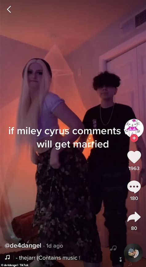 Miley Cyrus Tells Tik Tok Couple She Hopes Their Marriage Goes Better