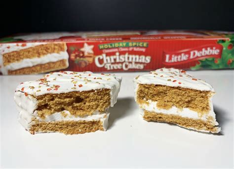 Review Little Debbie Holiday Spice Christmas Tree Cakes Junk Banter