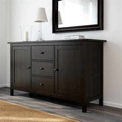 Hemnes Sideboard Black Brown 6134x3458 157x88 Cm Ikea