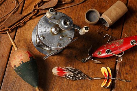 Royalty Free Fishing Tackle Old Fashioned Antique Fishing Hook Pictures