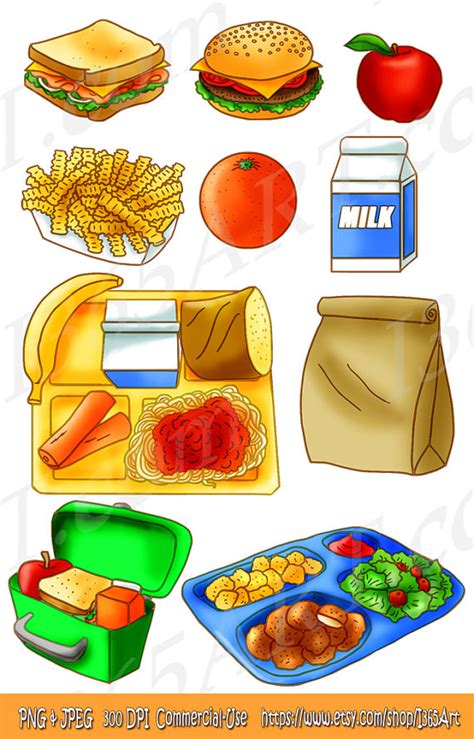 Fast food tasty yammy breakfast dinner lunch meal set. lunch food clipart 20 free Cliparts | Download images on ...