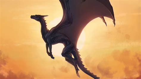 Big Dragon Opened Wings Hd Artist 4k Wallpapers Images Backgrounds