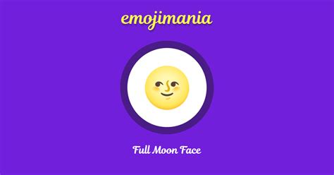 🌝 Full Moon Face Emoji Copy And Paste Emojimania