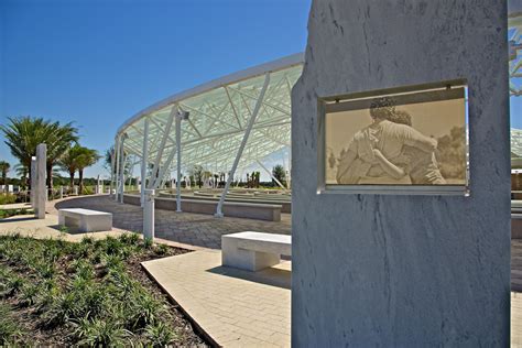 Patriot Plaza Sarasota National Cemetery General Glass