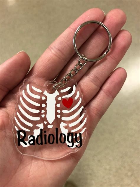 Customizable Radiology Key Chain Chest X Ray Acrylic Key Etsy