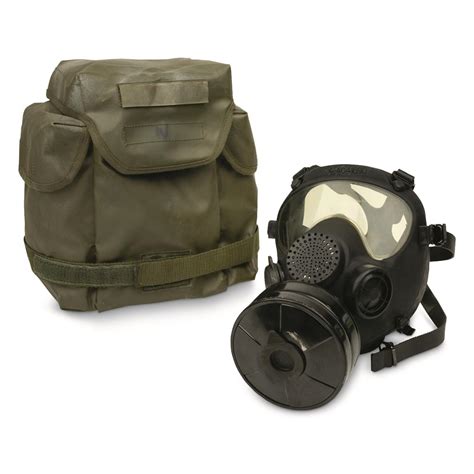 Polish Army Military Surplus Mp5 Gas Mask Respirator Filter And