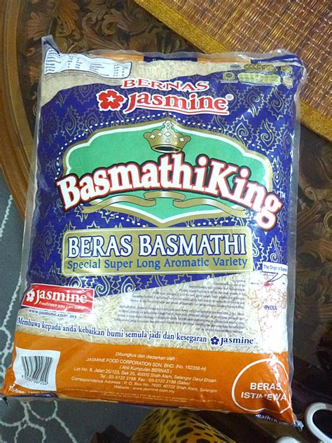 • padi jasmine lebih murah daripada nasi basmati dan maka ia dirujuk sebagai pengganti basmati yang lebih murah. Tertunailah Hasrat Di Hati: Beras Jasmine Basmathi King ...