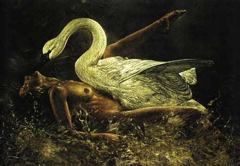 Rule 34 Art Avian Bird Breasts Greek Mythology Leda Leda And The Swan Leg Up Mythology Nipples