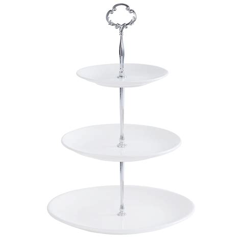 Buy Defway Afternoon Tea Cake Stand 3 Tier White Cake Display Stand
