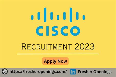 Cisco Careers Recruitment 2023 Non Technical Graduate
