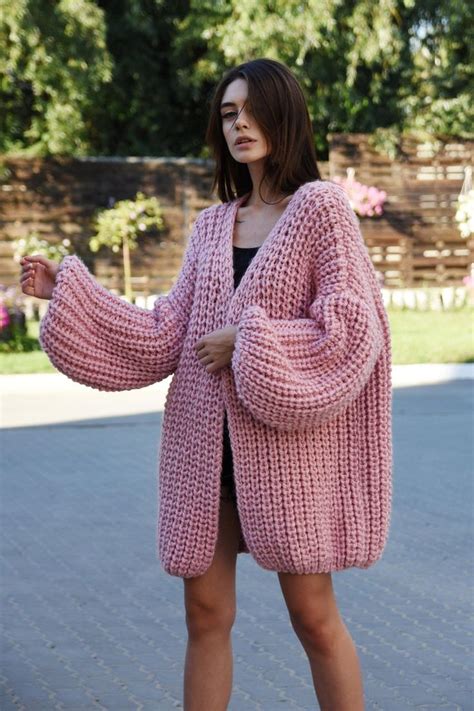 Click here to join styleforum's thousands of style enthusiasts today! Chunky knit pink oversized cardiganslouchy cardigan ...