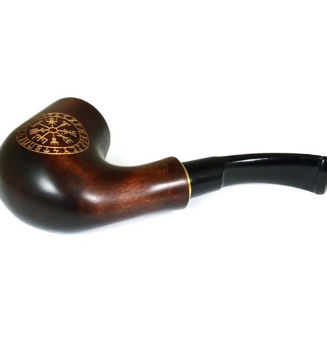 New Handmade Pear Smoking Pipe For 9mm Filter 51 13cm Viking Pipe