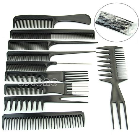 Pcs Black Pro Salon Hair Styling Hairdressing Plastic Barbers Brush