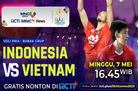 Link Live Streaming Timnas Voli Putra Indonesia Vs Kamboja Gratis Di Rcti Plus