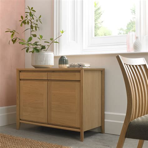 Romy Oak Dining Cookes Collection Romy Narrow Sideboard Sideboards