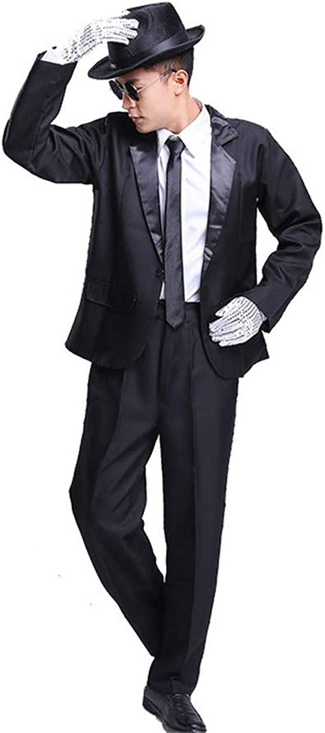 Mens Roaring 20s Gangster Costume Black Zoot Suit Hat Tie
