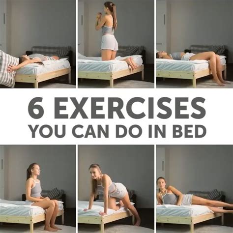 6 Exercises You Can Do In Bed [video] In 2020 Abs Workout Bed Workout Workout Videos