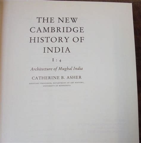 The New Cambridge History Of India Volume 14 Architecture Of Mughal