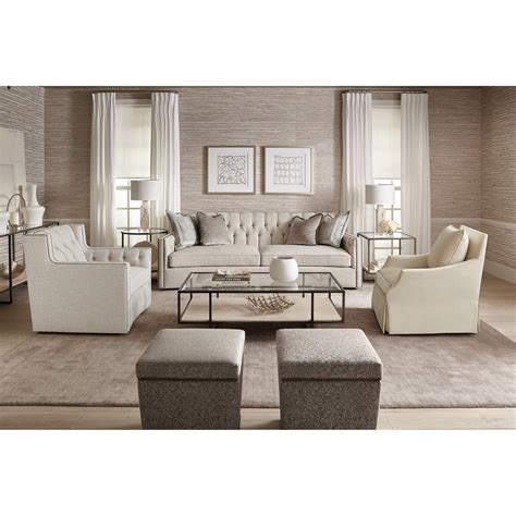 The mercer round end table by bernhardt is a wooden accent table that would perfectly find its place in a transitional environment. Bernhardt Harlow Contemporary Metal Rectangular Cocktail ...