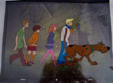 Vintage Hanna Barbera Original Production Cel From Scooby Doo Where