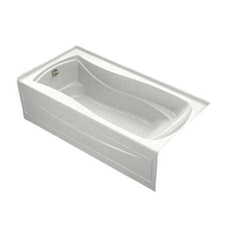 Exfoliate your feet with a scrub or manicure brush after soaking. KOHLER Mariposa 6 ft. Left-Hand Drain Acrylic Soaking Tub ...