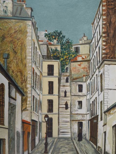 Maurice Utrillo 1883 1955 Passage Cottin à Montmartre Barnebys
